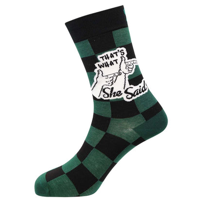 What She Said Natural Bamboo Knit Socks