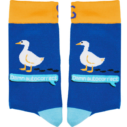 What The Duck Natural Bamboo Knit Socks