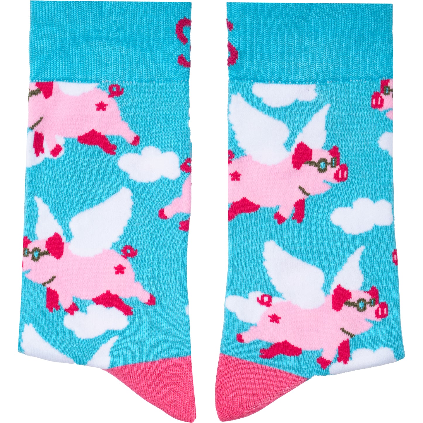 When Pigs Fly Natural Bamboo Knit Socks