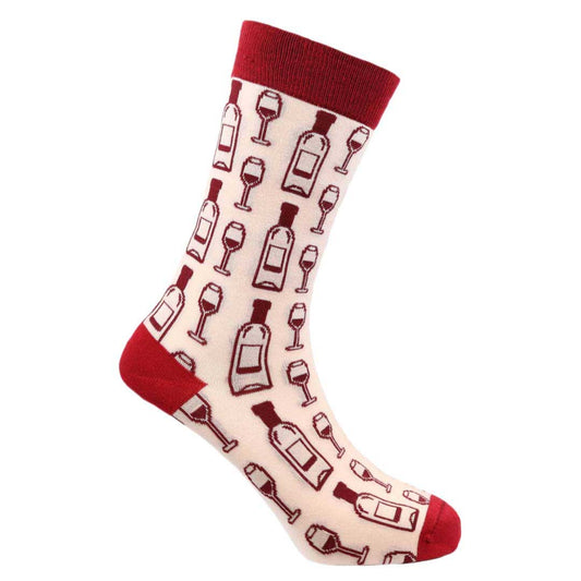 Wine o'clock Natural Bamboo Knit Socks