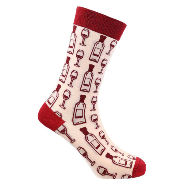 Wine o'clock Natural Bamboo Knit Socks