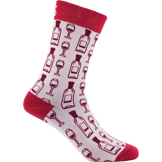 Wine o'clock Natural Bamboo Knit Socks