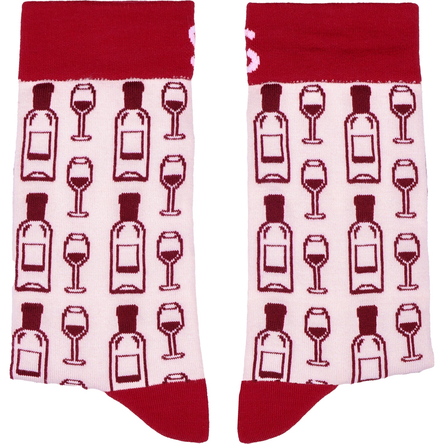 Wine o'clock Natural Bamboo Knit Socks