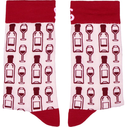 Wine o'clock Natural Bamboo Knit Socks