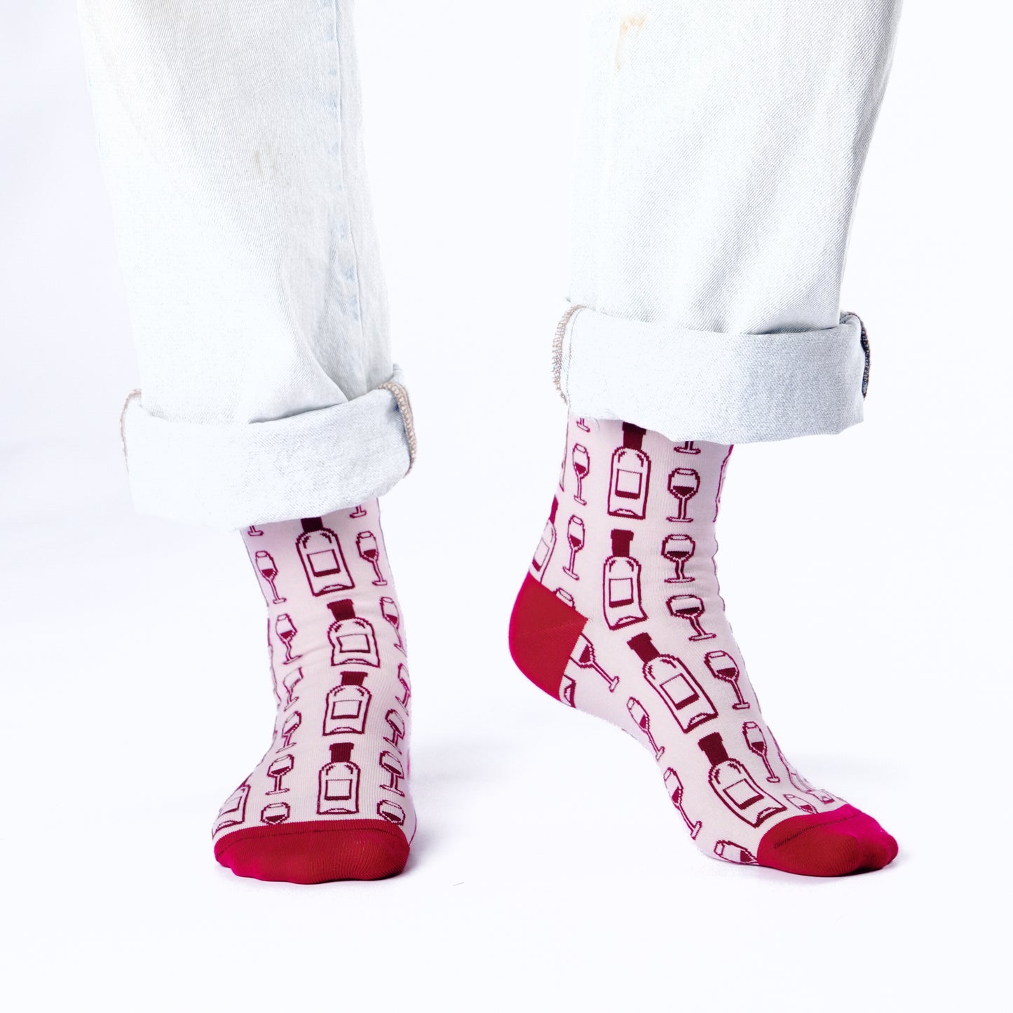 Wine o'clock Natural Bamboo Knit Socks