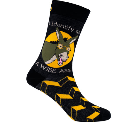 Wise ass Natural Bamboo Knit Socks
