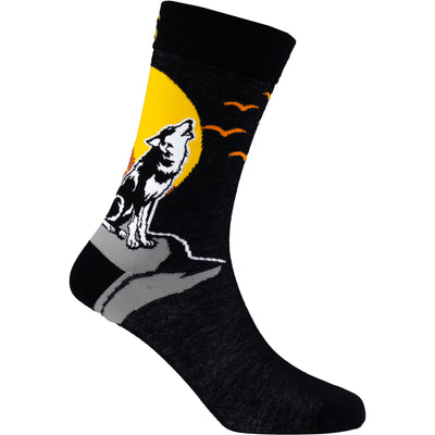 Wolfie Natural Bamboo Knit Socks