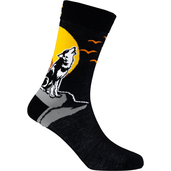 Wolfie Natural Bamboo Knit Socks