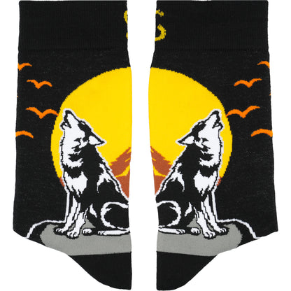 Wolfie Natural Bamboo Knit Socks