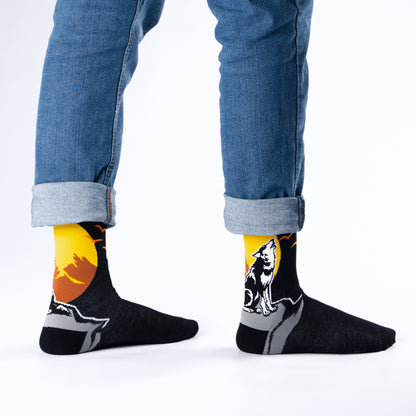 Wolfie Natural Bamboo Knit Socks