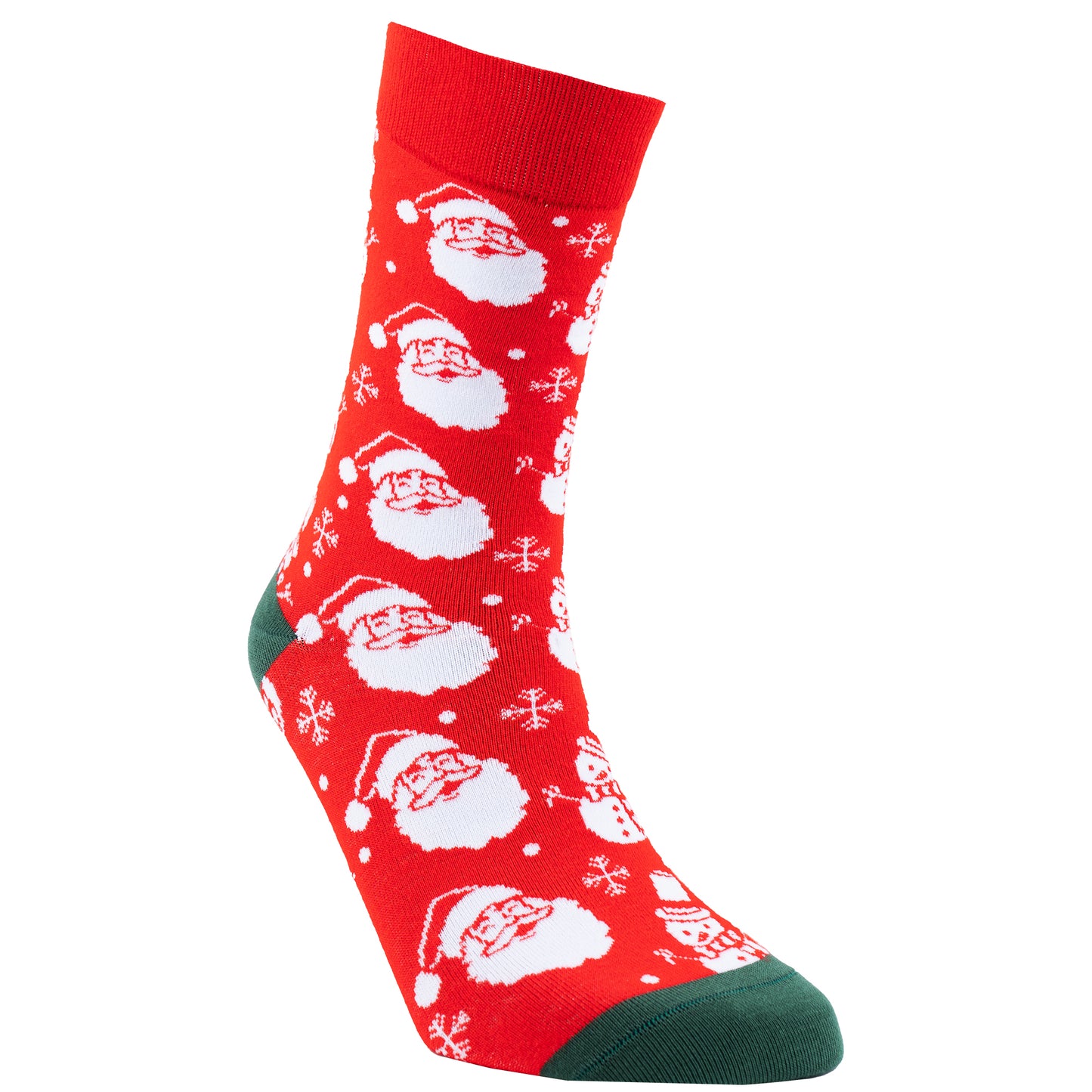 Classic Santa Holiday Bamboo Crew Socks