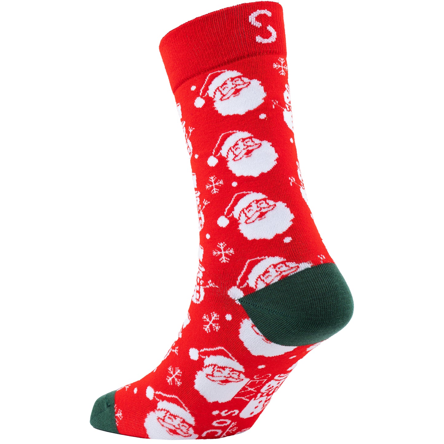 Classic Santa Holiday Bamboo Crew Socks