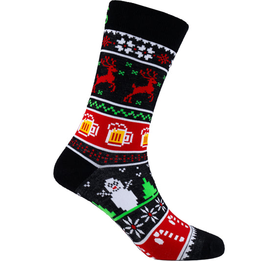 Xmas Sweater Natural Bamboo Knit Socks