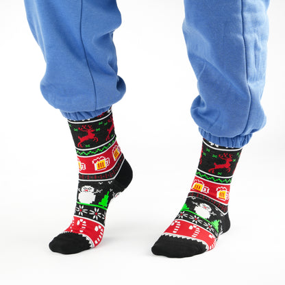 Xmas Sweater Natural Bamboo Knit Socks